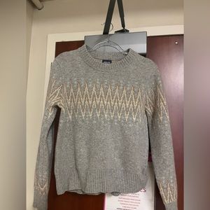 Patagonia Gray and Tan Women's Sweater